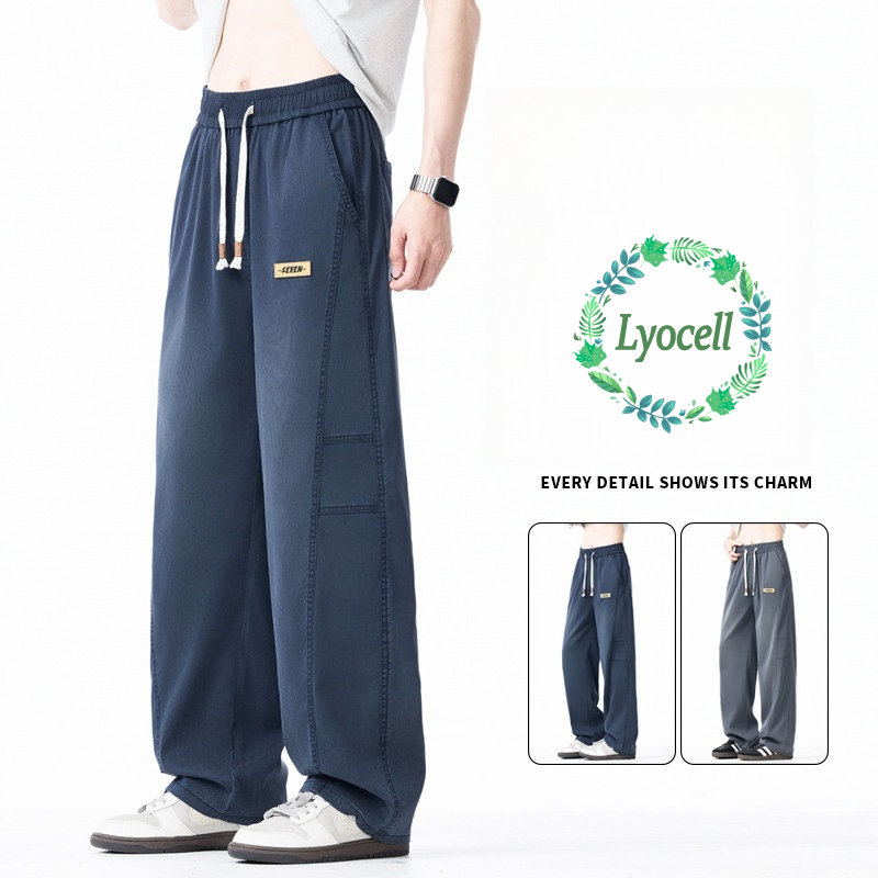 กางเกงขายาวผู้ชายทรงหลวมสไตล์ล - Streetwear Brand Designs บทวิจารณ์และราคา