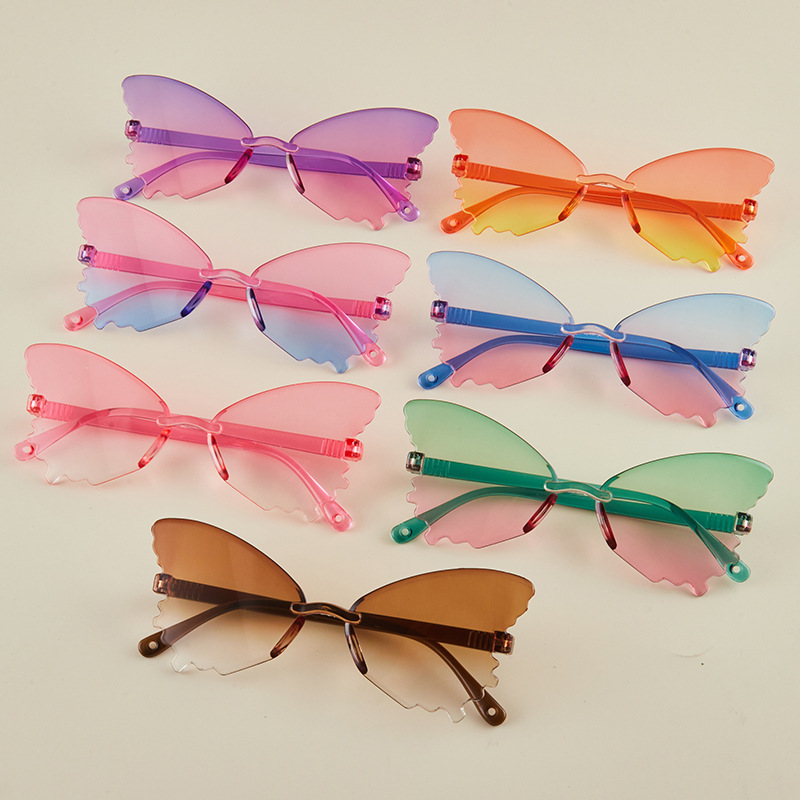 แว่นกันแดดทรงผีเสื้อไร้กรอบสไต - Streetwear Brand With Butterfly บทวิจารณ์และราคา